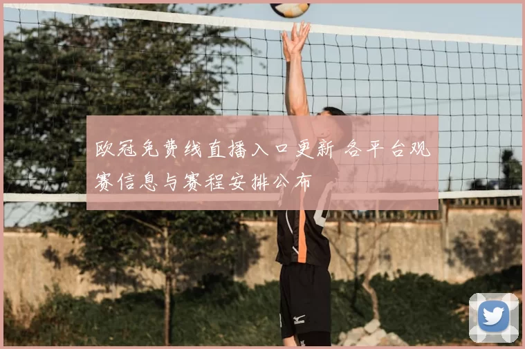 欧冠免费线直播入口更新 各平台观赛信息与赛程安排公布